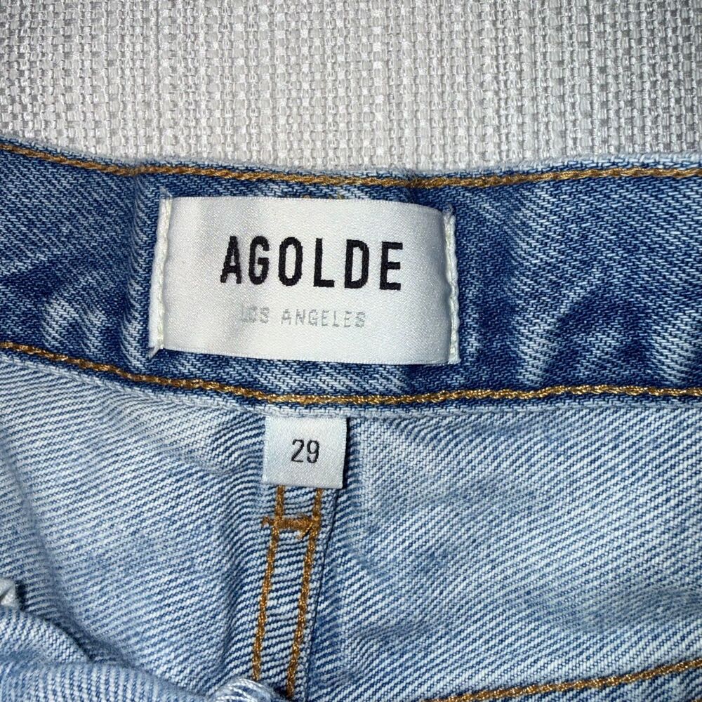 Agolde Dee Distressed Denim Short - 29 - Picture 5 of 7
